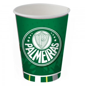 Copo Papel Palmeiras 08 Unidades